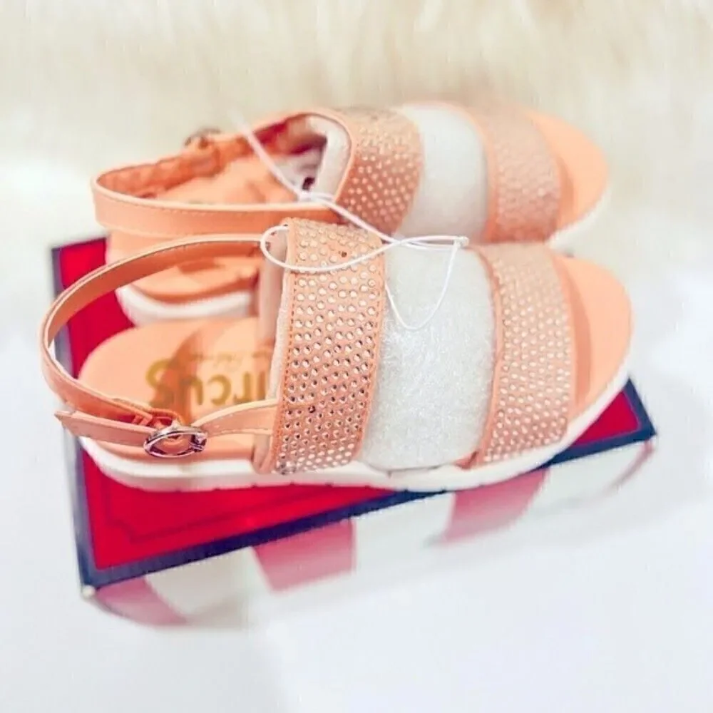 Circus Sam Edelman blush Narcissa Jaz Ankle-Strap Sandals shoes little girl sz 5